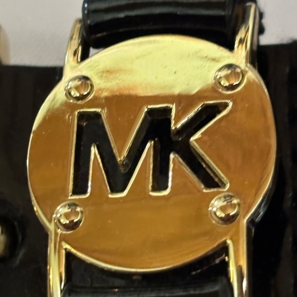 MICHAEL Michael Kors Black Synthetic Leather Belt Size M main image 15